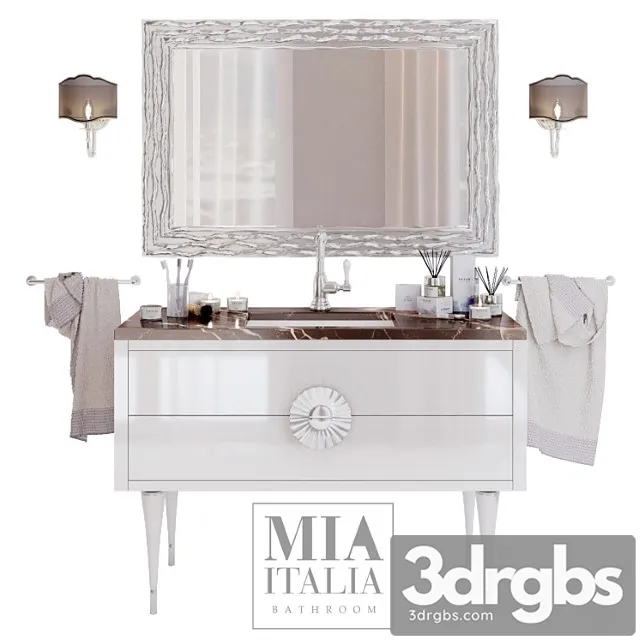 Miaitalia Novecento Bathroom Furniture 3D Model Free