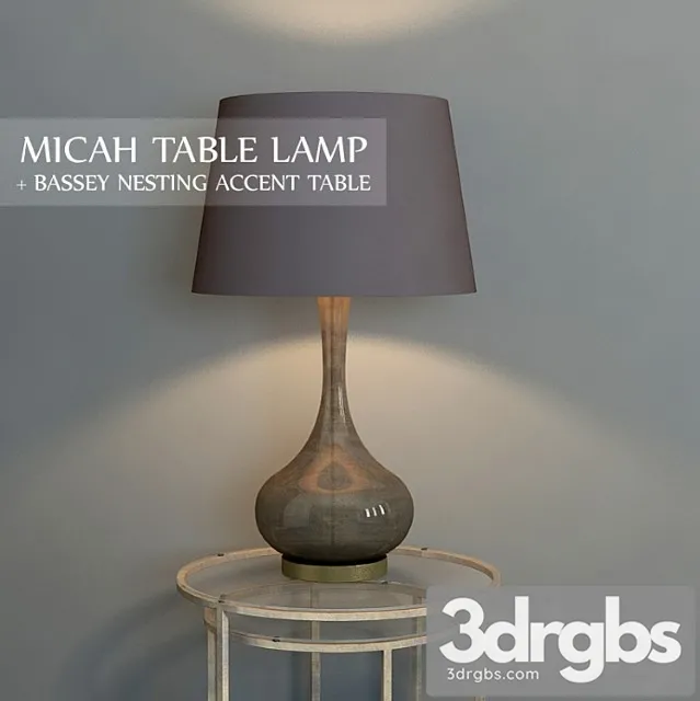 Micah Table Lamp 1 3D Model Free