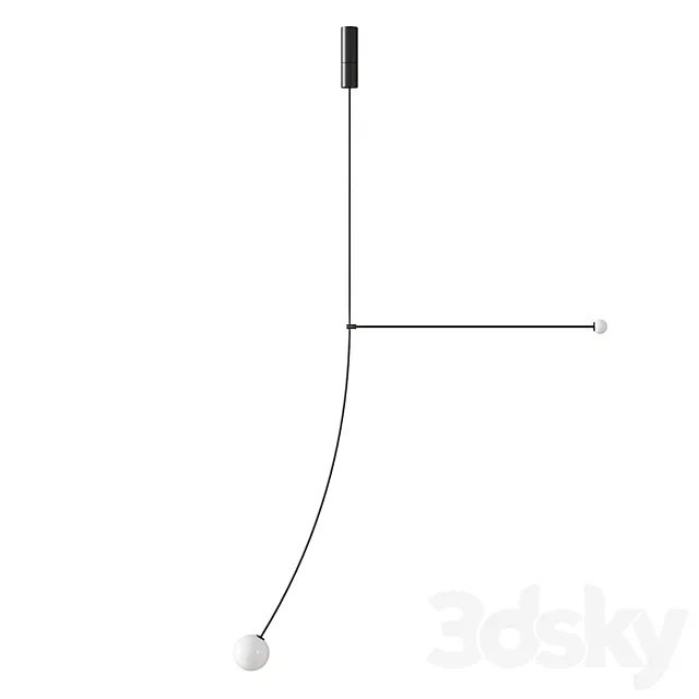 Michael Anastassiades Mobile Chandelier 15 3D Model