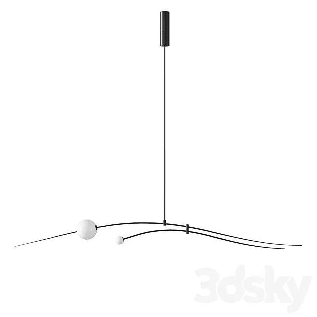 Michael Anastassiades Mobile Chandelier 16 3D Model