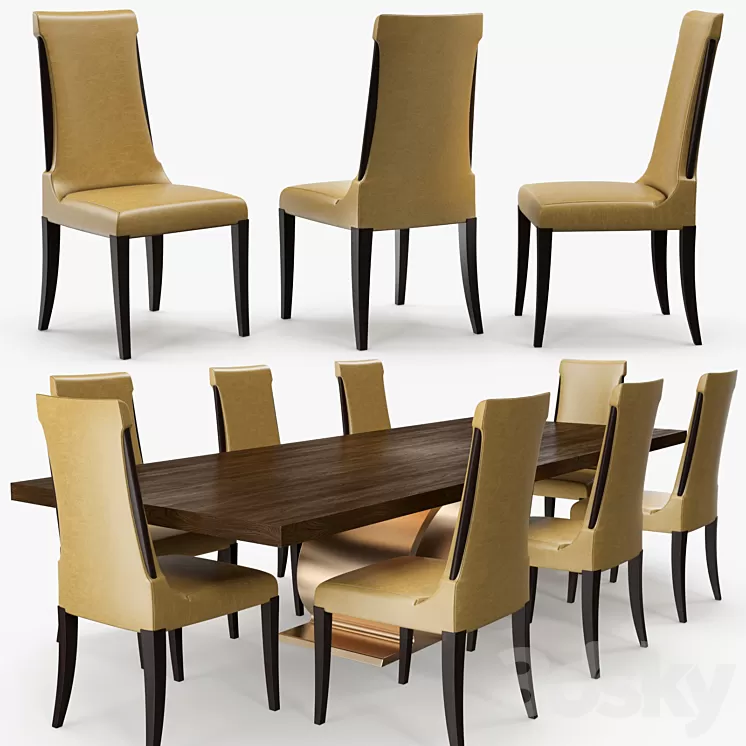 Michael Berman - Noji dining chair 3D Model