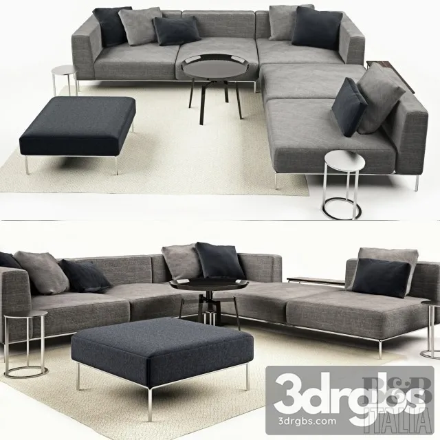 Michel Sofa 02 3D Model Free