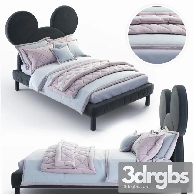 Mickey Mouse Bed 3D Model Free