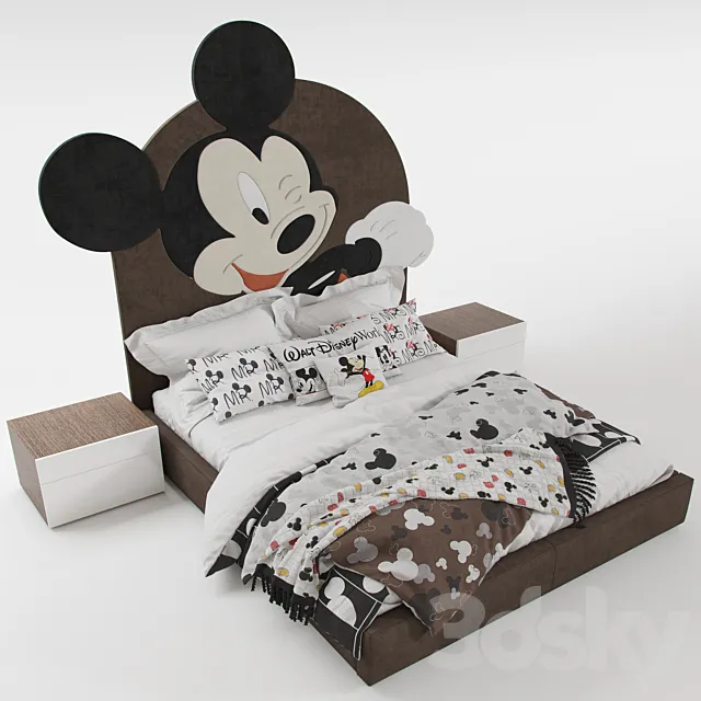 Mickey mouse bed 3D Model