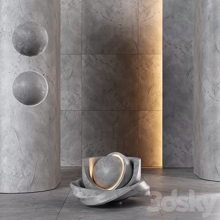 Microcement self-leveling floor 01 3D Model