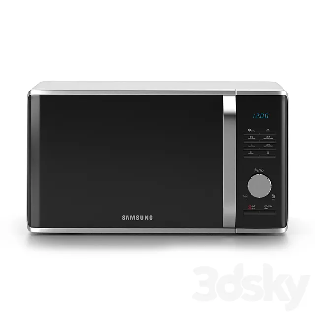 Microwave and grill subdivision 3D Model