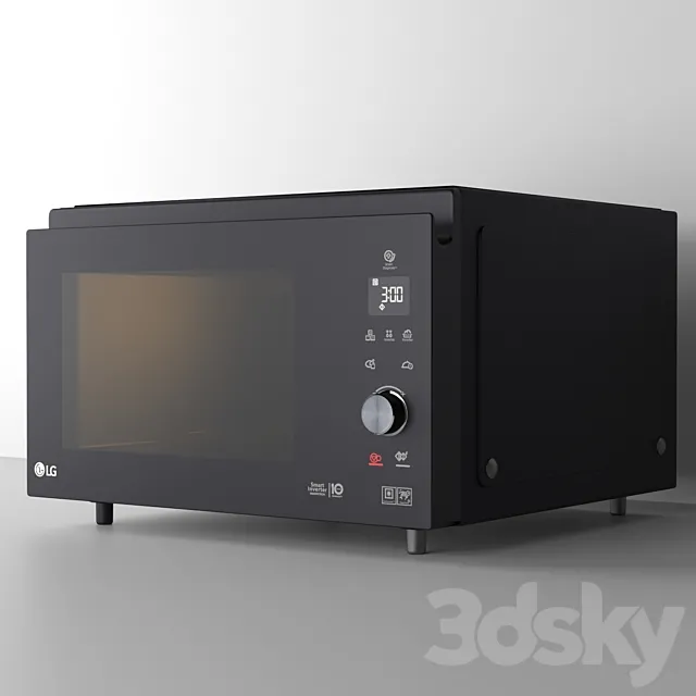 Microwave LG MJ-3965BIS 3D Model