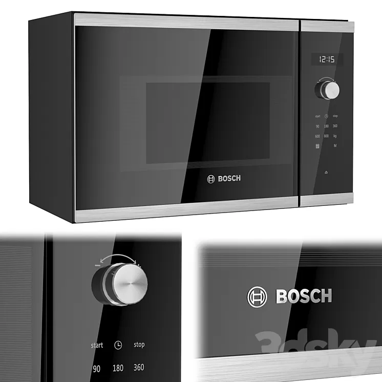 Microwave oven Bosch BFL524MS0 3D Model