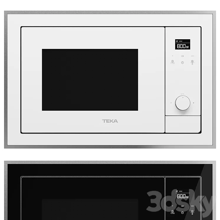 Microwave oven TEKA - ML 820 BIS BLACK-SS-WHITE-SS 3D Model Free