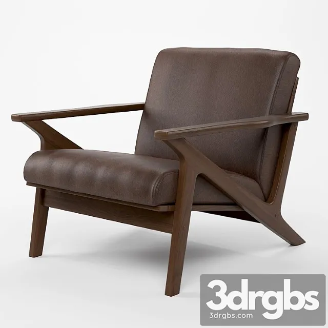Mid Century Lounge Chair 3D Model Free