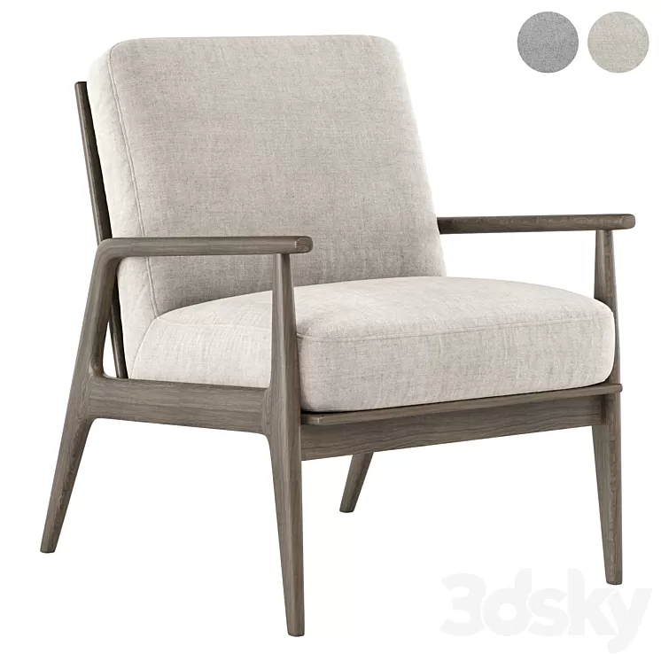 Mid Century Modern Chair 09 3D Model