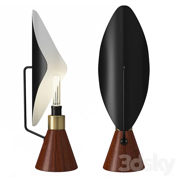 Mid-Century Modern Table Lamp 3D Model