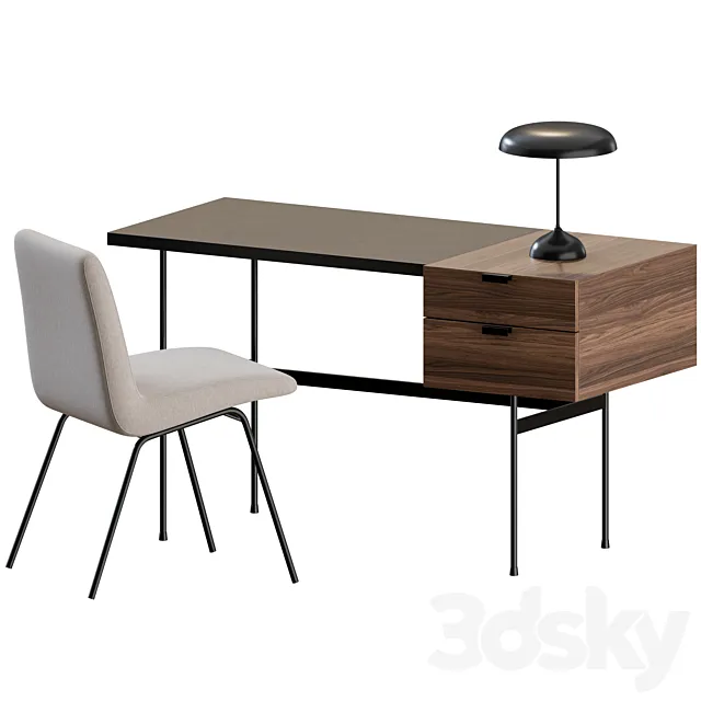 Mid Century Office Set by Ligne Roset Free Download