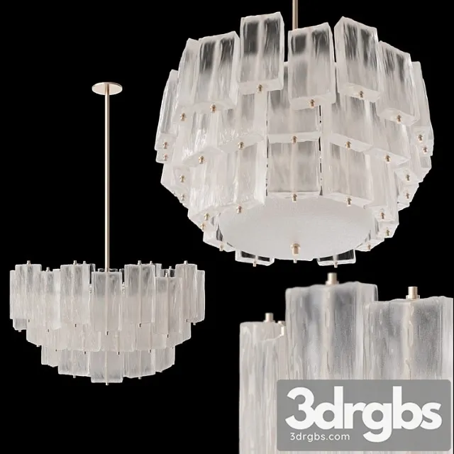 Midcentury Murano Glass Chandelier By Barovier Toso 3D Model Free