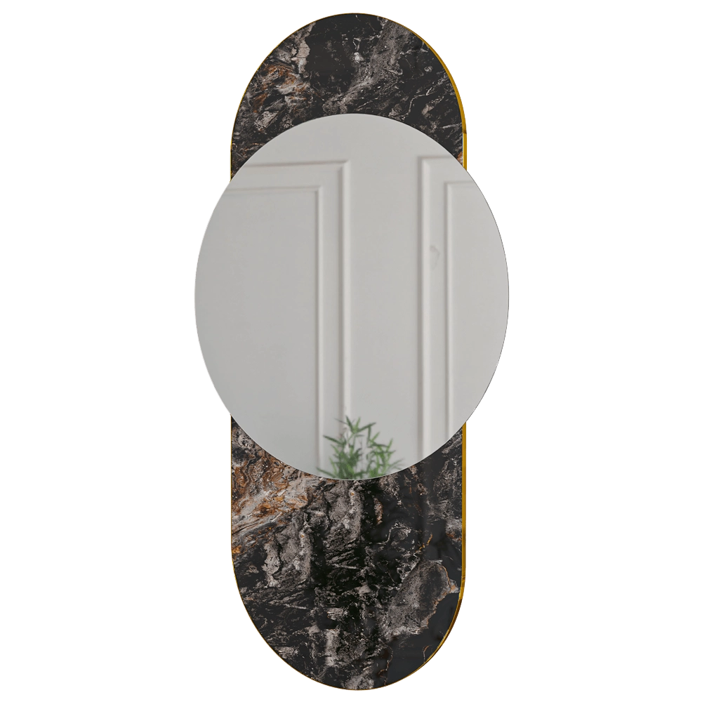 Mideon - Mirror Rock black gold 3D Model