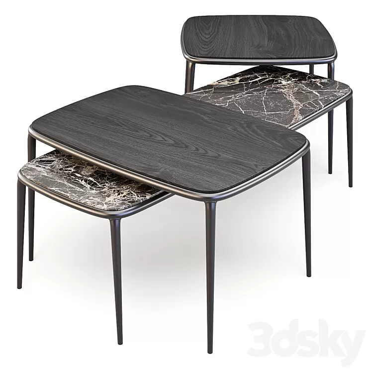 Midj: Lea - Coffee Tables 3D Model