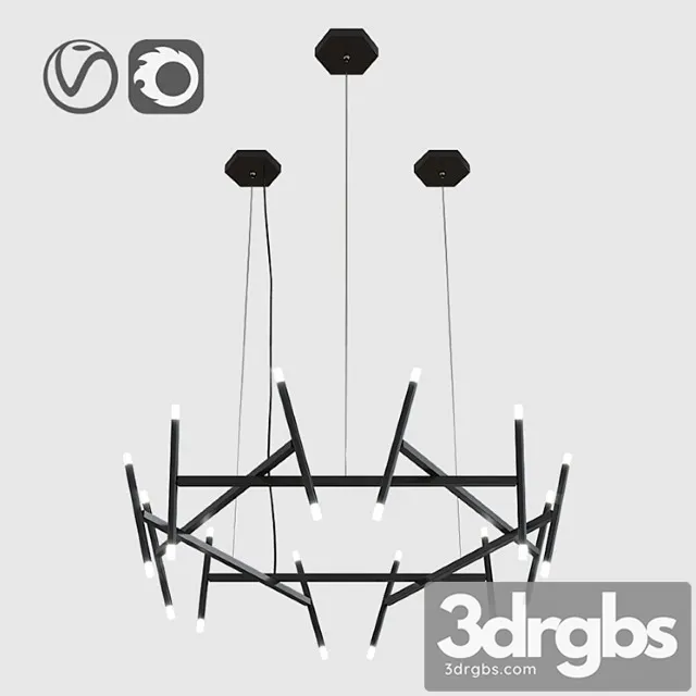 Midnight chandelier 3D Model Free