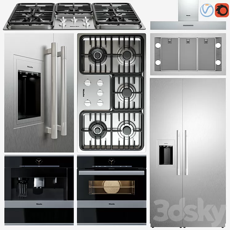 miele appliance collection 3D Model