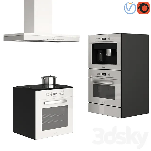 Miele Appliances White 3D Model
