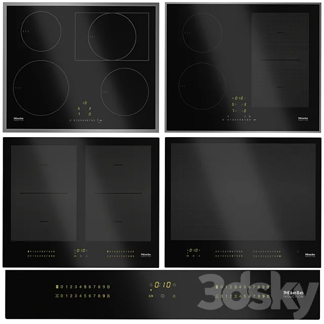 Miele induction hob set 3D Model
