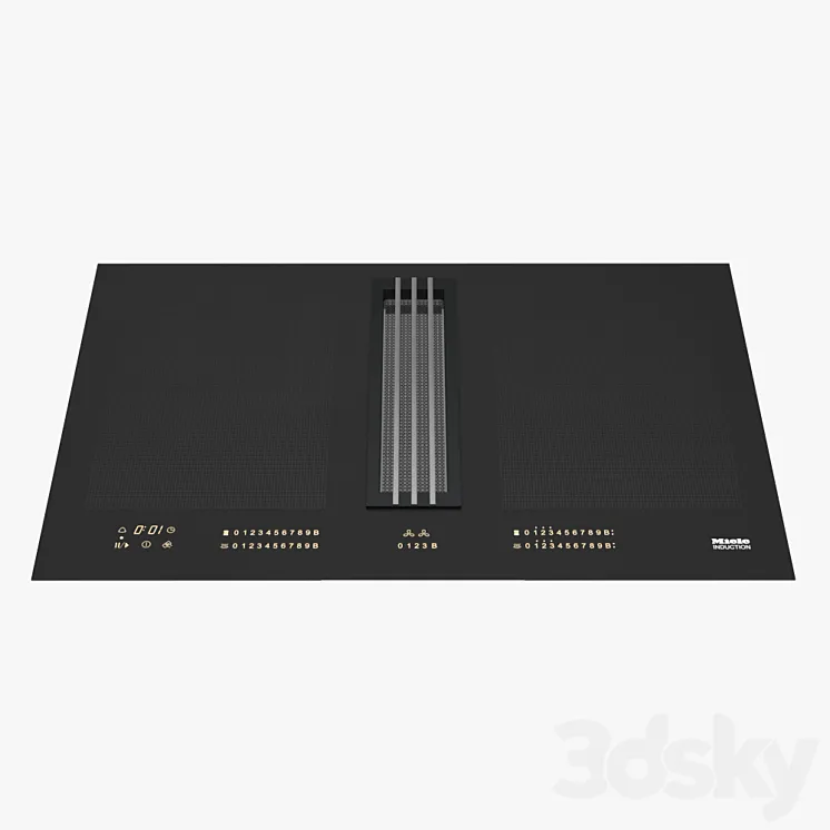 Miele KMDA 7774 FL Induction hob with integrated extractor 3D Model Free