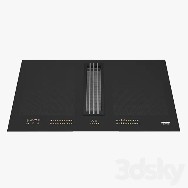 Miele KMDA 7774 FL Induction hob with integrated extractor 3DModel