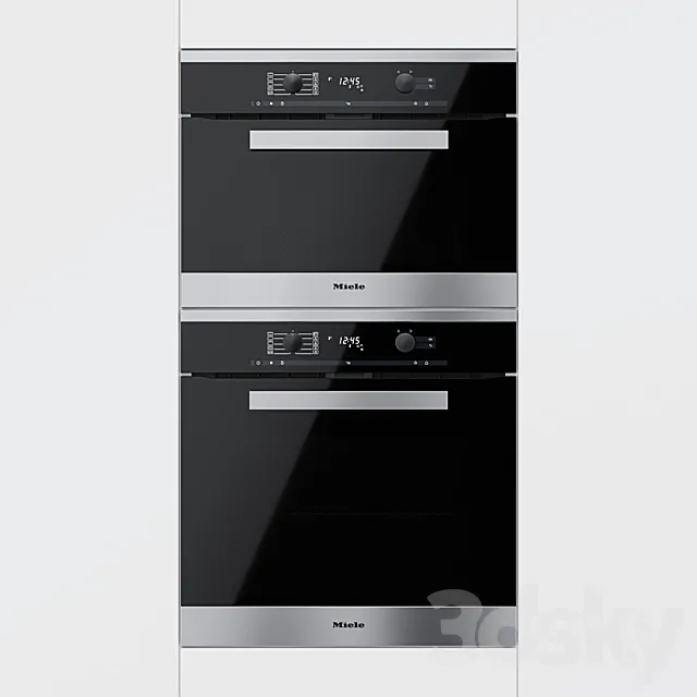 Miele - oven H6260BP and compact oven H6200BP 3D Model