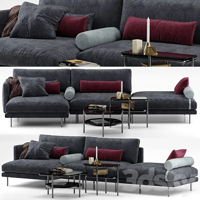 Mies sofa - Calligaris 3D Model