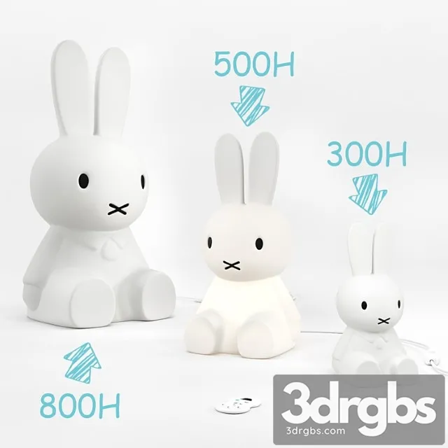 Miffy lamp 3D Model Download