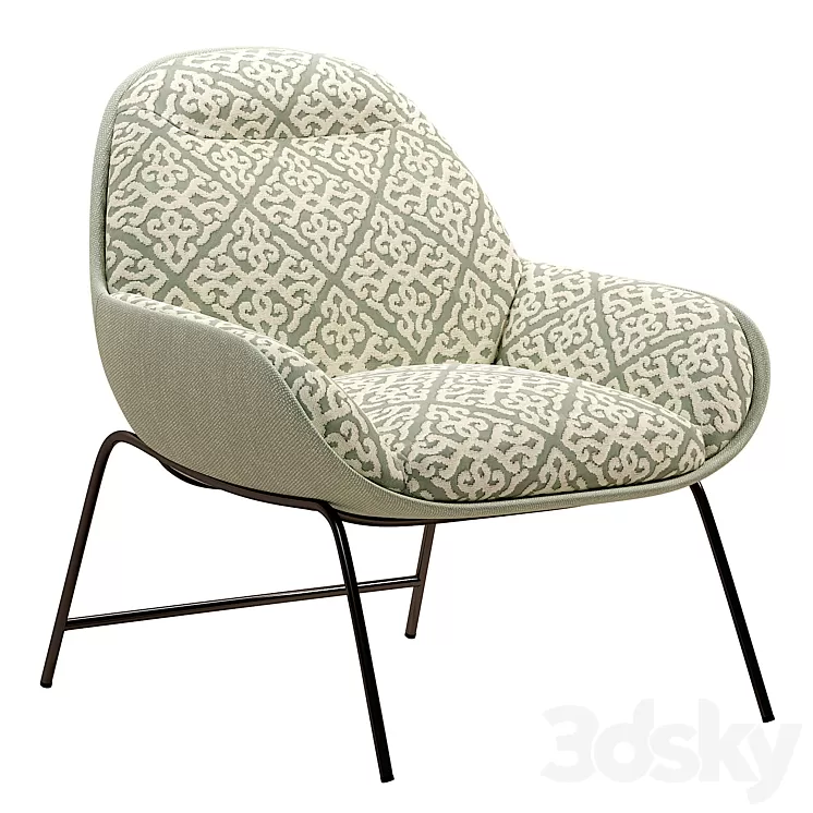 Mii Occasional Lounge Chair 3D Model