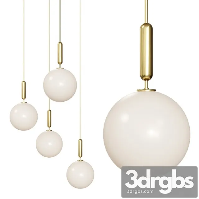 Miira 1 large opal by nuura sofie refer brass 3D Model Free