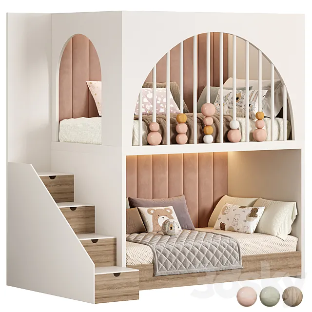 Miko children bedrooms 3D Model