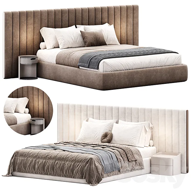 Milan Bed By Stylish Club 3D Model