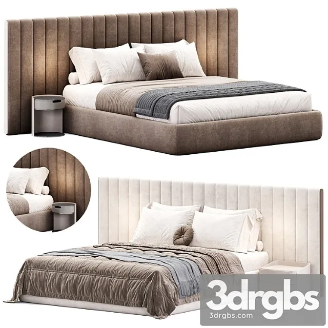 Milan Bed By Stylishclub 3 3D Model Free