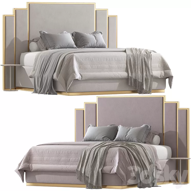 Milan Beds 3D Model Free