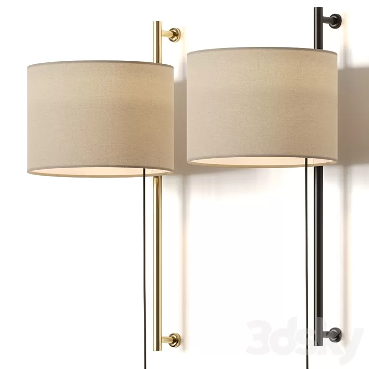 Milan Iluminacion Twain Wall Lamp 3D Model