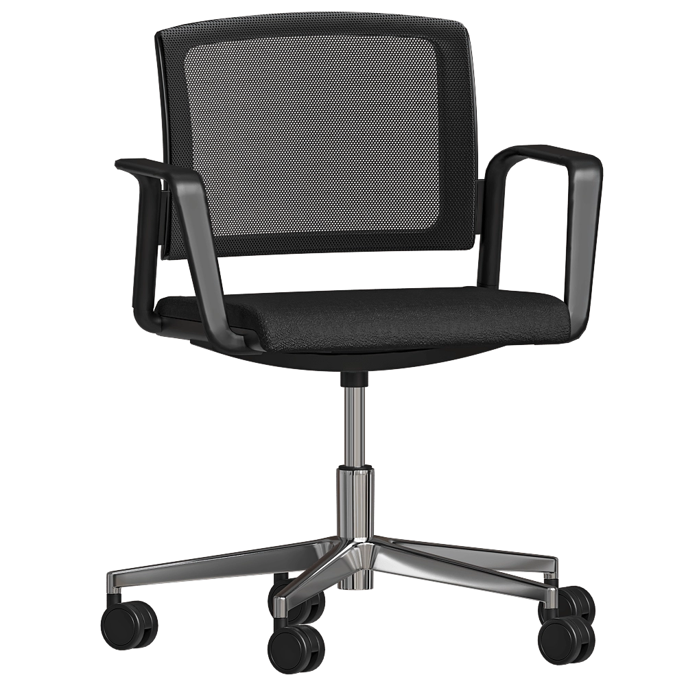 Milani  - Office chair Lex Visitor mesh swivel with armrests 3D Model