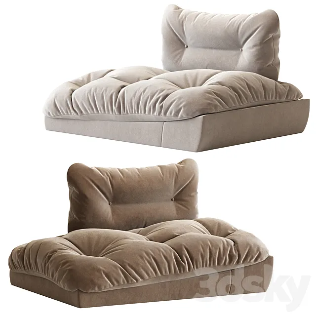 Milano baxter armchair 3D Model