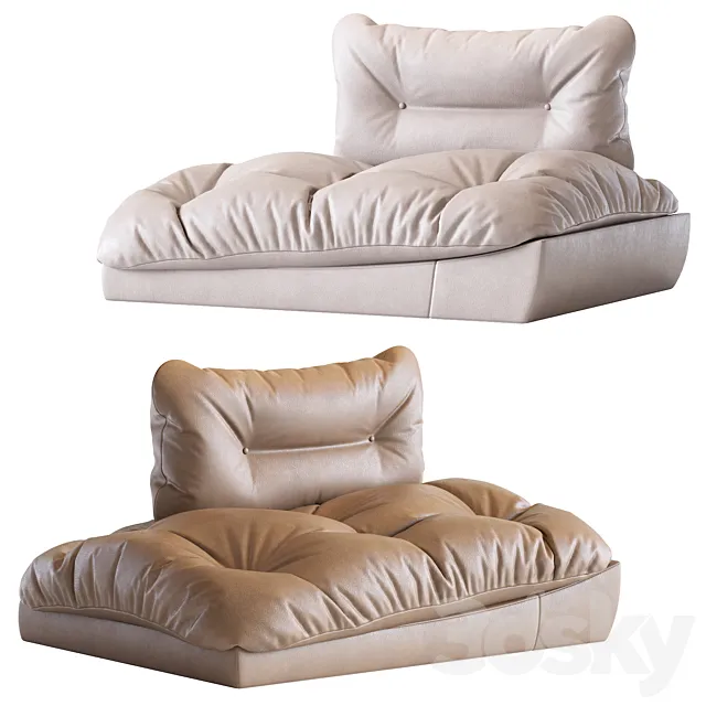 Milano baxter armchair 3D Model