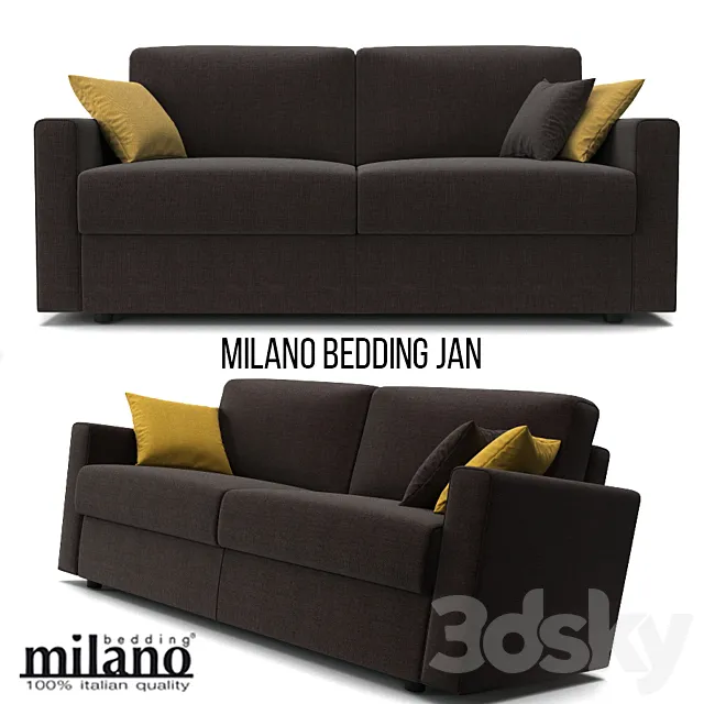 Milano Bedding Jan 3DModel