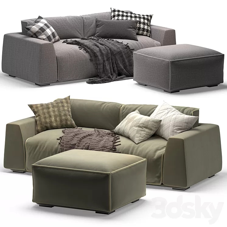 Milano Bedding Parker sofa 3D Model Free
