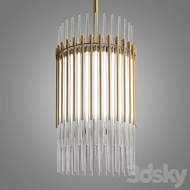 Milano Linear Chandelier 3D Model