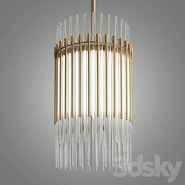 Milano Linear Chandelier 3DModel