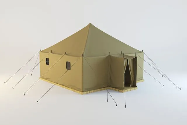 Military tent 3D Model