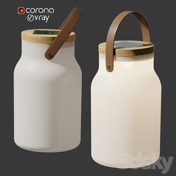 Milk Solar lamp Ethimo 3D Model Free