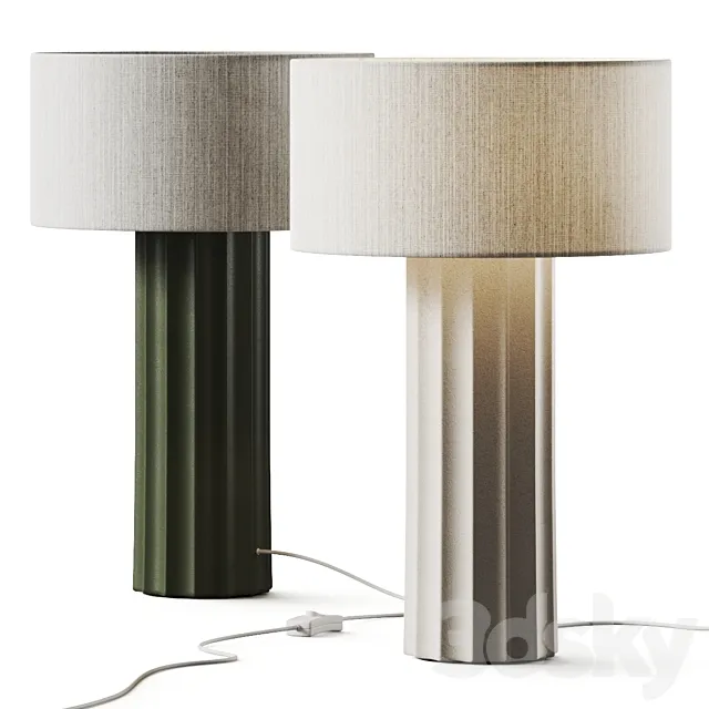 Milk & Sugar Cooper Table Lamp 3D Model