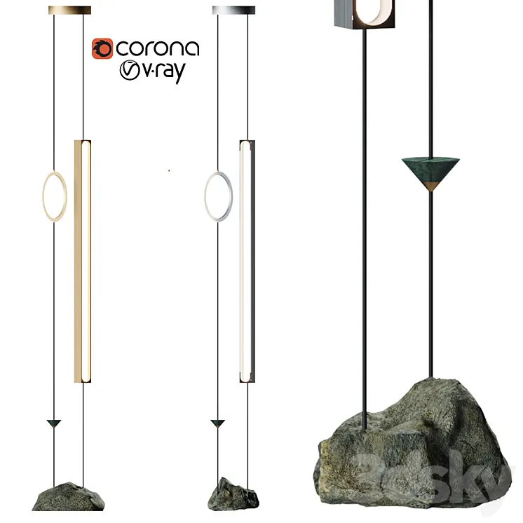 Milky Way Floor-to-ceiling Column 3D Model Free