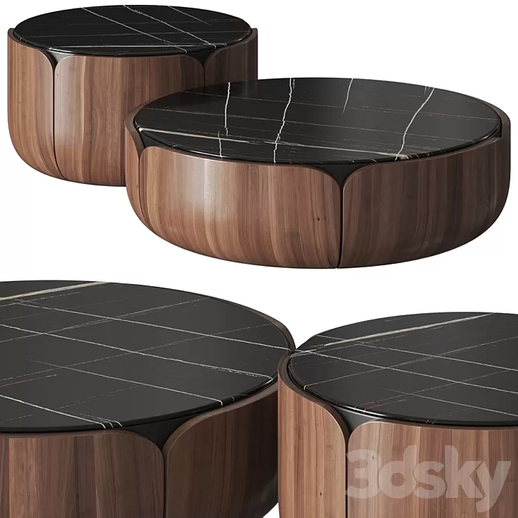 Milla & Milli Bloom Coffee Tables 3D Model