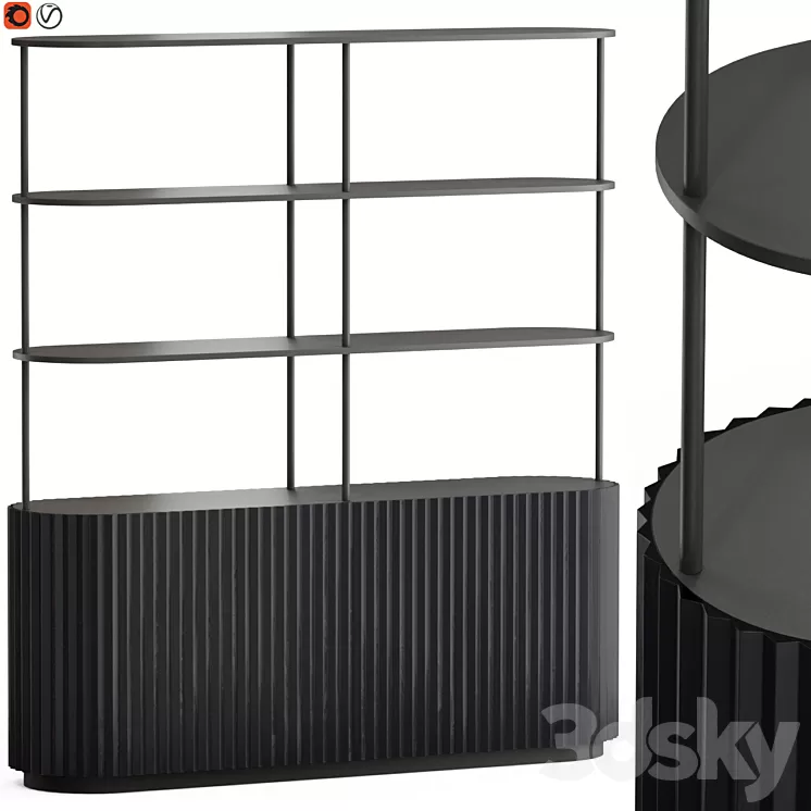 Milla & Milli Eternel Bookcase 3D Model Free