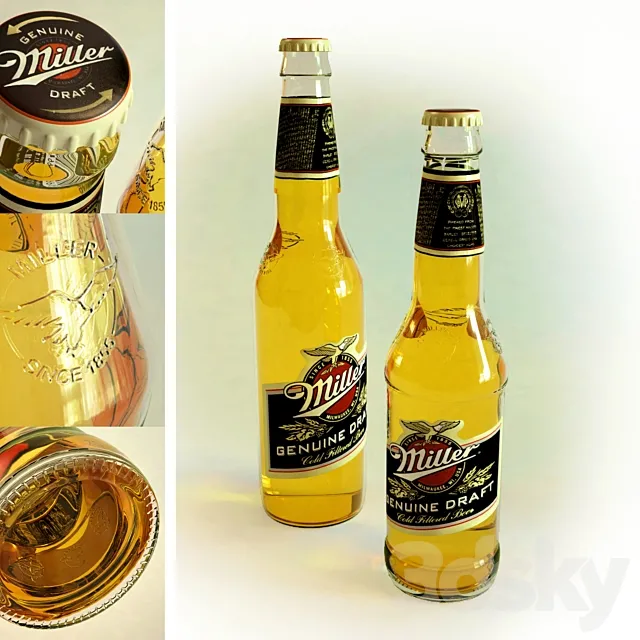 Miller Beer 3D Model